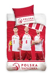 Carbotex Pościel bawełniana 160x200 Polska Siatkówka Siatkarze Kurek