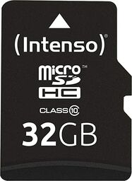 Intenso 3413480 Karta MicroSD 32 GB, Czarny