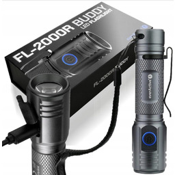 Latarka ręczna Led mocna taktyczna everActive FL-2000R 20W