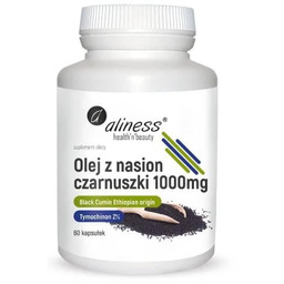 ALINESS Olej z nasion czarnuszki 1000mg, 60 kapsułek