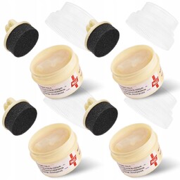 4X Bezbarwny Krem Do Butów Pasta Z Aplikatorem