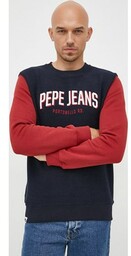 Pepe Jeans bluza bawełniana męska kolor granatowy