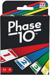 Mattel Games Phase 10 Gra Karciana, Wielokolorowy,