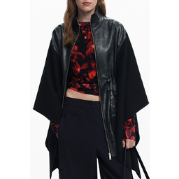 DESIGUAL PONCHO DAMSKI CZARNY