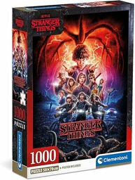 Clementoni Stranger Things Puzzle, Wielokolorowy, 1000 elementów