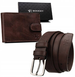 Zestaw prezentowy Rovicky R-N003L-110-PU04 brązowy
