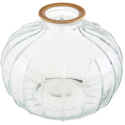 Szklany wazonik okrągły przezroczysty - 1 szt.