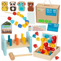 Zabawka Tooky Box Pudełko XXL Montessori Edukacyjne 7w1