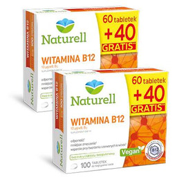 Zestaw 2x Naturell Witamina B12, 100 tabletek