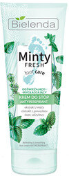 Bielenda Minty Fresh Foot Care, krem antyperspirant odświeżająco-wygłądzający,