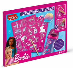 Zestaw kreatywny Maped Barbie naklejki do wydrapywania