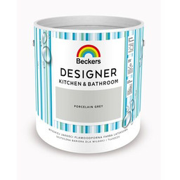Farba lateksowa Beckers Designer KitchenBathroom Porcelain Grey 2,5