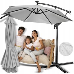 Parasol Ogrodowy Duży 350 CM Regulowany Solidny