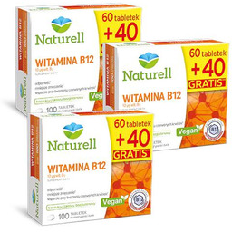 Zestaw 3x Naturell Witamina B12, 100 tabletek