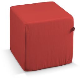 Pufa kostka, czerwony, 40 x 40 x 40