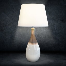 Lampa KATIA na ceramicznej podstawie w stylu boho
