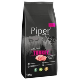 Karma sucha dla szczeniąt PIPER Junior, indyk, 12