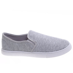 Wsuwane szare męskie trampki slip on