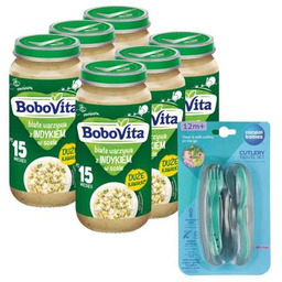 Zestaw BoboVita Białe warzywa z indykiem w sosie