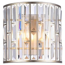 Ścienna LAMPA pałacowa KIEV W02103CP Cosmolight kinkiet kryształowy