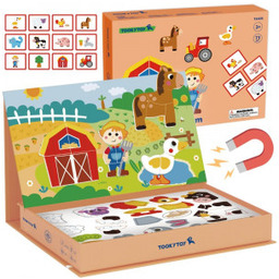 Zabawka Tooky Układanka Magnetyczna Farma puzzle