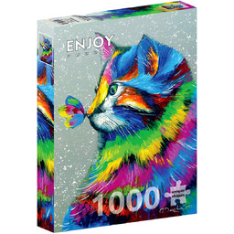 Puzzle, Kot i motyl, 1000 el.