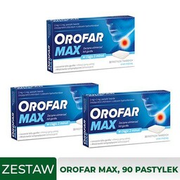 Zestaw 3x OROFAR MAX, 30pastylek