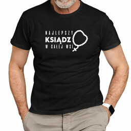 Najlepszy ksiądz w całej wsi - męska koszulka