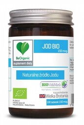 Jod BIO 150 mcg, BE ORGANIC, 100 tabletek