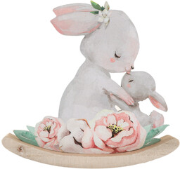 Figurka Zajączki - 13 cm - 1 szt.