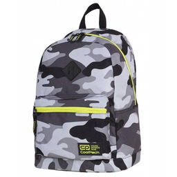 PLECAK SZKOLNY 1-KOMOROWY 25L LEKKI CAMO YELLOW NEON