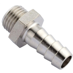 Nypel na wąż, króciec 9mm + gwint zewnętrzny