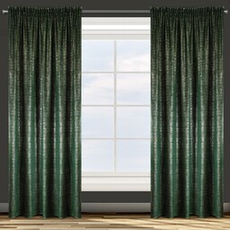 Design 91 Zasłona 140x270 Cypr zielona srebrna welurowa