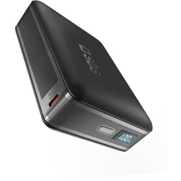 Powerbank z wyświetlaczem LCD 10000mAh USB-C 30W czarny