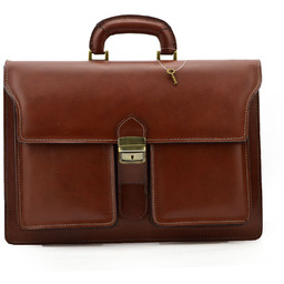 Męska skórzana teczka do pracy aktówka duża