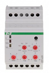 Przekaźnik kontroli prądu 4-funkcyjny 0,02-1/0,5-5A 2P 0-20sek (praca