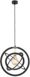 Lampa loft wisząca KOPERNIK 4027 czarno złota retro