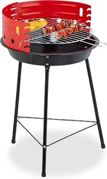 Relaxdays Grill na węgiel drzewny, Ø 37 cm,