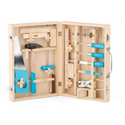 Metalowe narzędzia w drewnianym pudełku 91800 Woody Woody