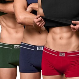 Luigi Di Focenza 3 PACK Męskie bokserki oddychające