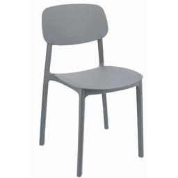 Edinos Szare minimalistyczne krzesło do ogrodu W5-F02