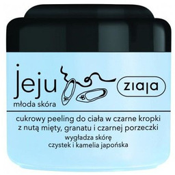 ZIAJA_Jeju cukrowy peeling do ciała w czarne kropki