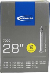 Schwalbe Uniseks 700C 10427363 Dętka, Czarny, 28"
