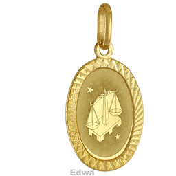 Zawieszka złota znak zodiaku Waga pr.585
