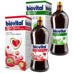 Zestaw Biovital Pamięć, 1 l + Biovital Zdrowie
