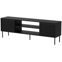 Cama Meble Szafka RTV EF CORTINA 180x40x60 czarny