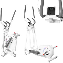 spokey, SPOKEY CRYSTAL - trenażer eliptyczny składany, CRYSTAL