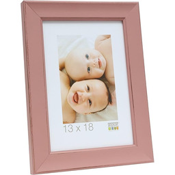 Deknudt Ramka na zdjęcia, drewno, różowa, 13 x