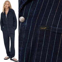 Lee PRIDE HD UNIONALL Rainbow JEANSOWY GRANATOWY KOMBINEZON
