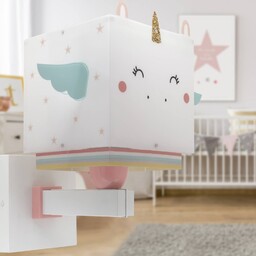 Dalber Kinkiet dziecięcy Little Unicorn, biały / opal,